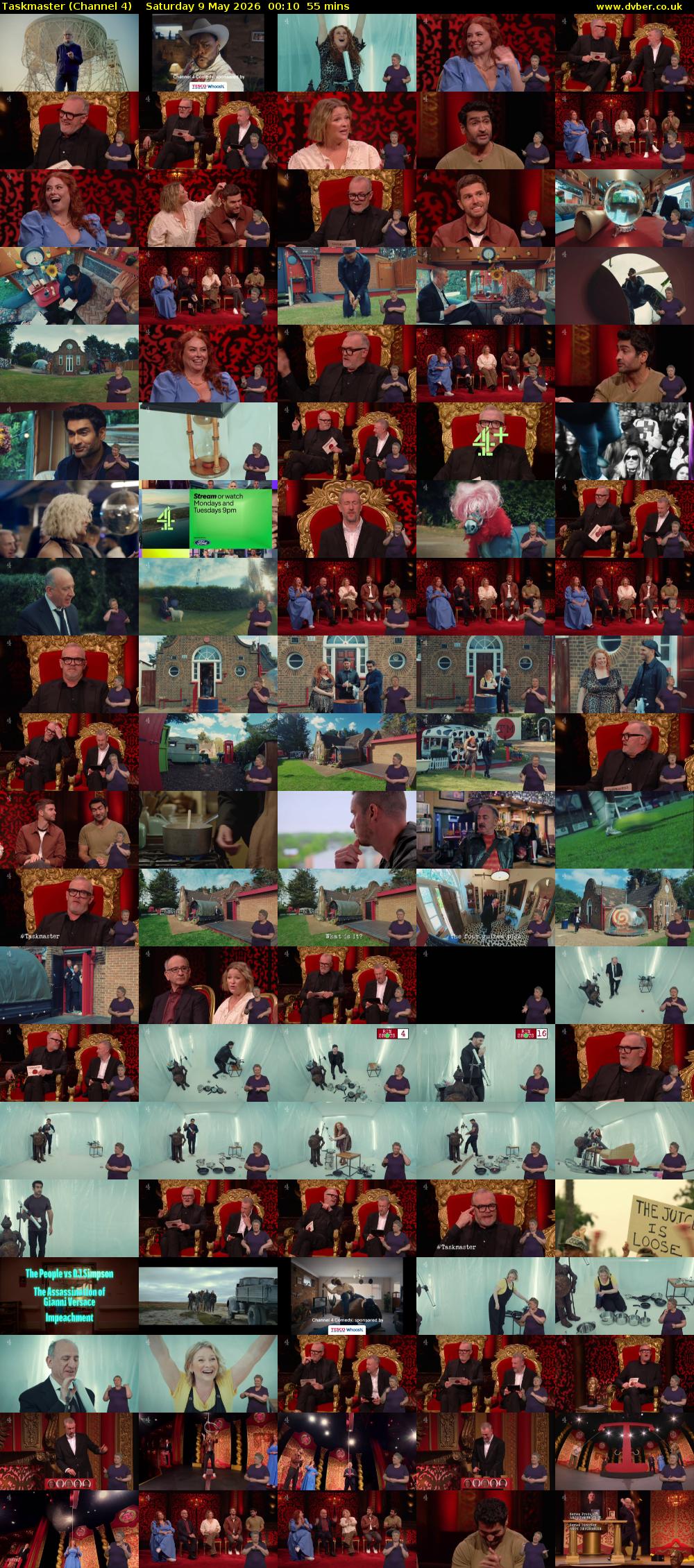 Taskmaster (Channel 4) Saturday 9 May 2026 00:10 - 01:05