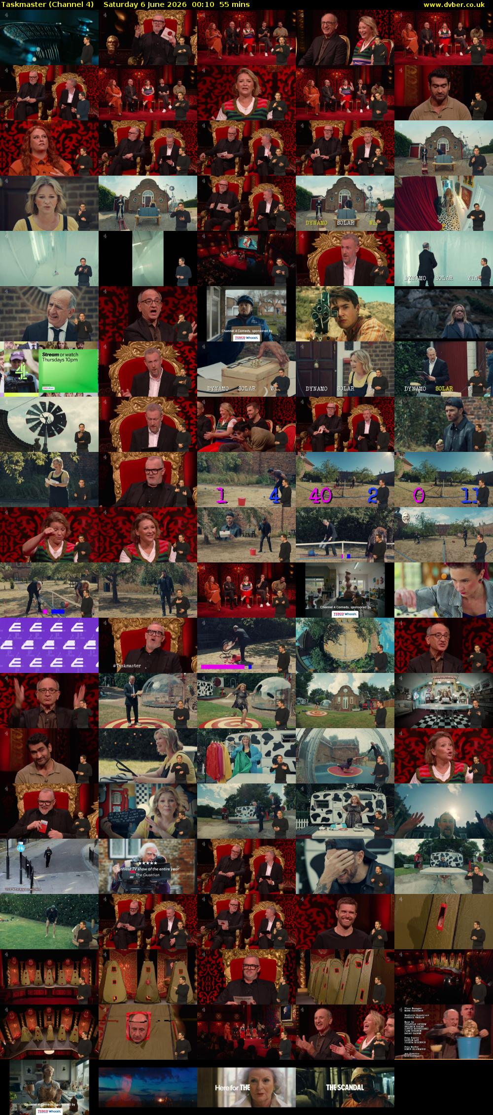 Taskmaster (Channel 4) Saturday 6 June 2026 00:10 - 01:05