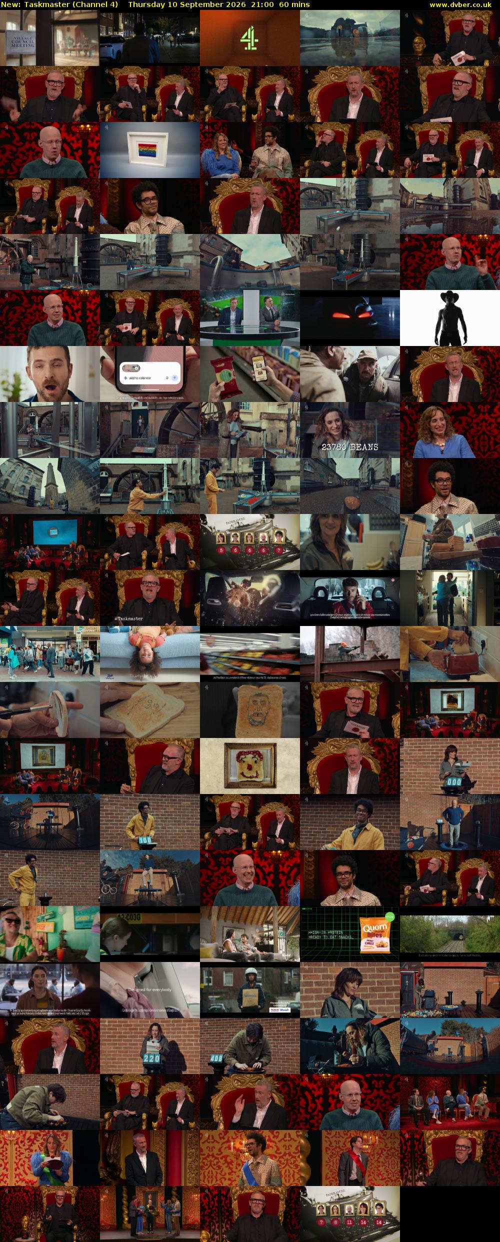 Taskmaster (Channel 4) Thursday 10 September 2026 21:00 - 22:00
