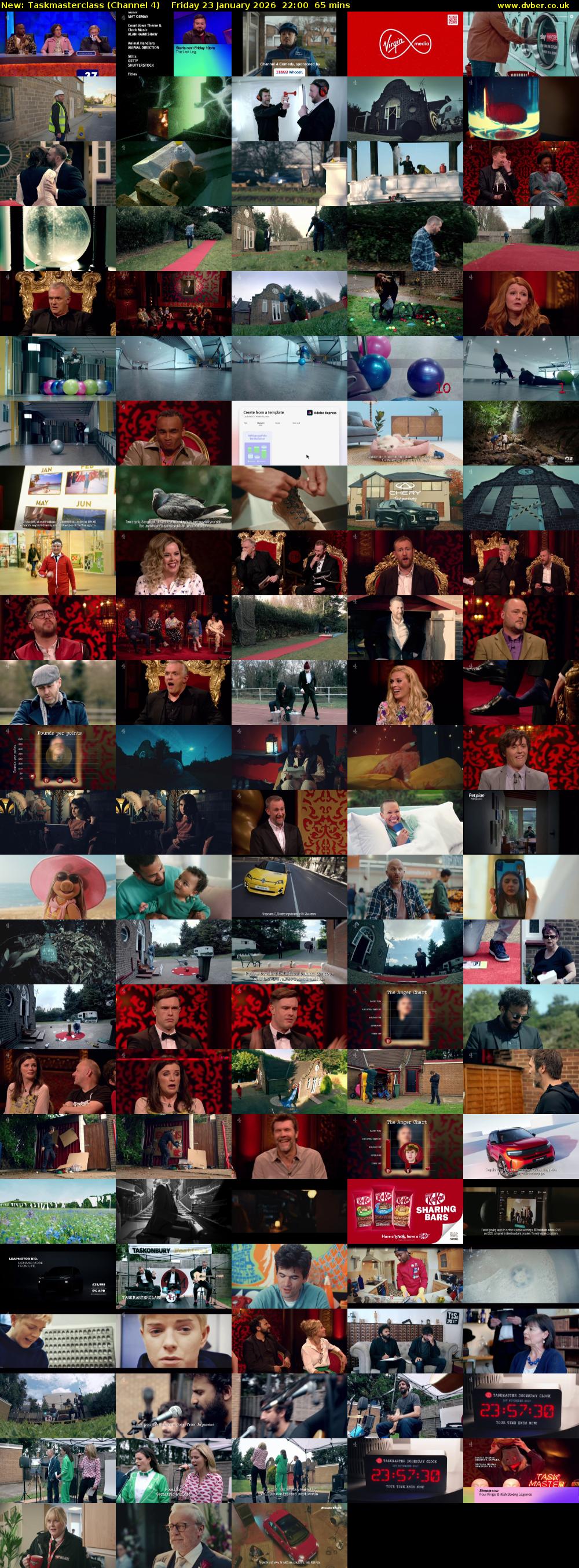 Taskmasterclass (Channel 4) Friday 23 January 2026 22:00 - 23:05