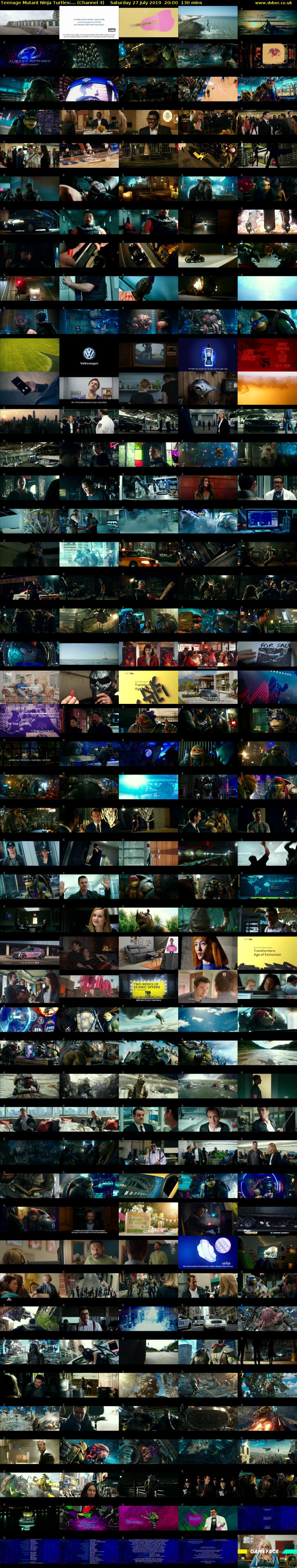 Teenage Mutant Ninja Turtles:... (Channel 4) Saturday 27 July 2019 20:00 - 22:10