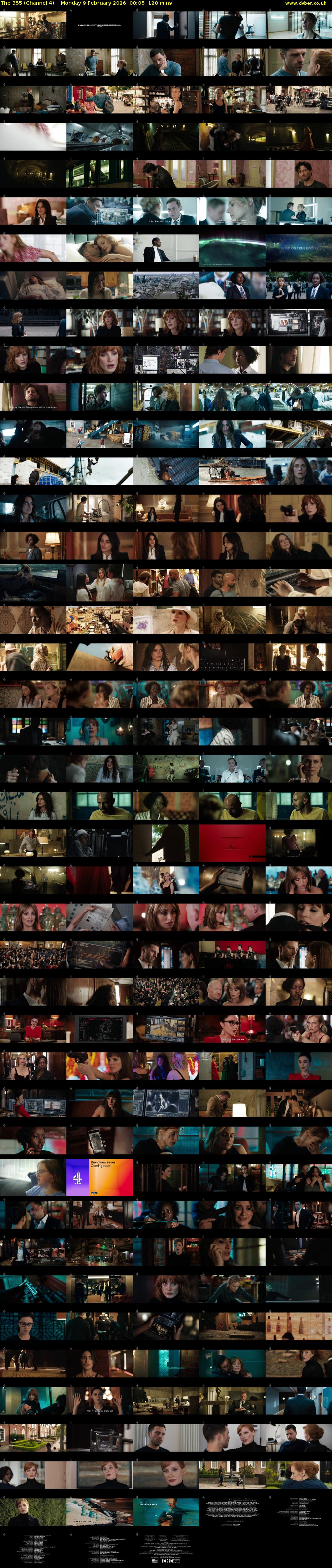 The 355 (Channel 4) Monday 9 February 2026 00:05 - 02:05