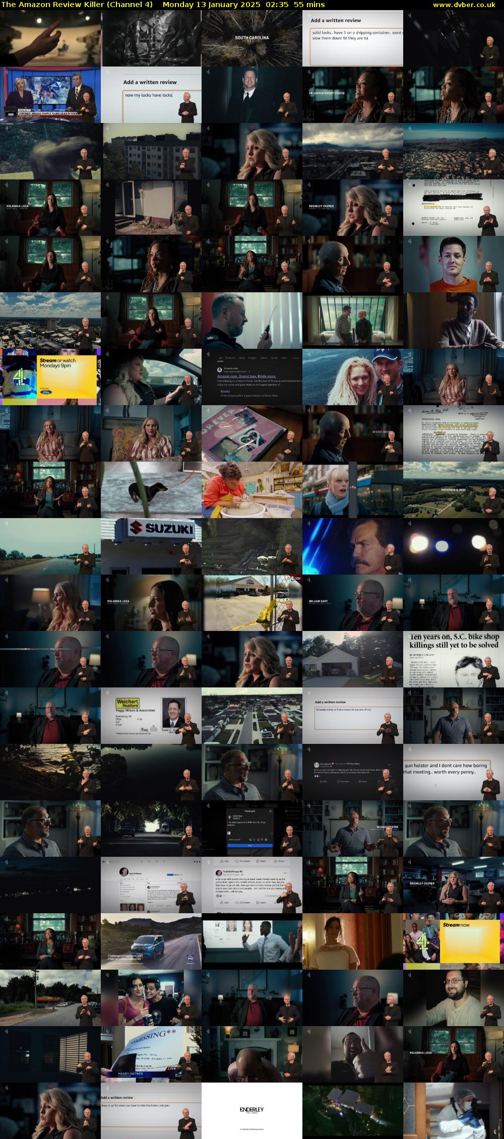 The Amazon Review Killer (Channel 4) Monday 13 January 2025 02:35 - 03:30