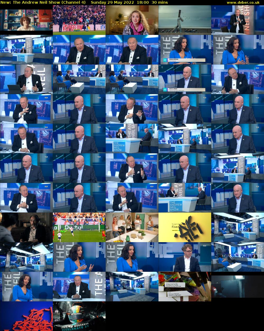 The Andrew Neil Show (Channel 4) Sunday 29 May 2022 18:00 - 18:30