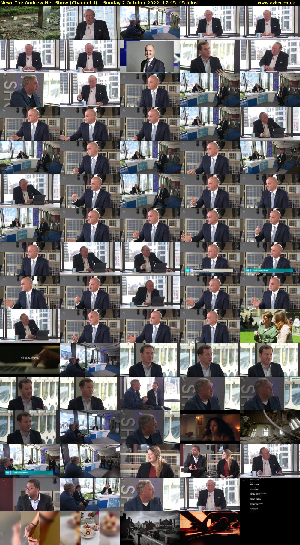 The Andrew Neil Show (Channel 4) Sunday 2 October 2022 17:45 - 18:30