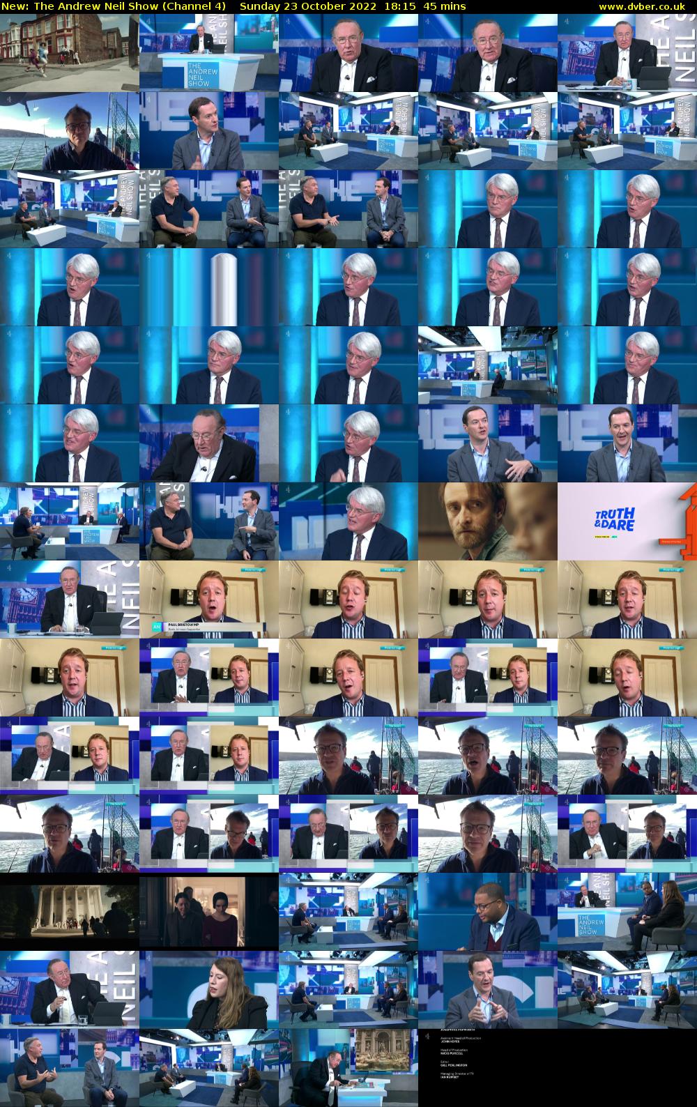 The Andrew Neil Show (Channel 4) Sunday 23 October 2022 18:15 - 19:00