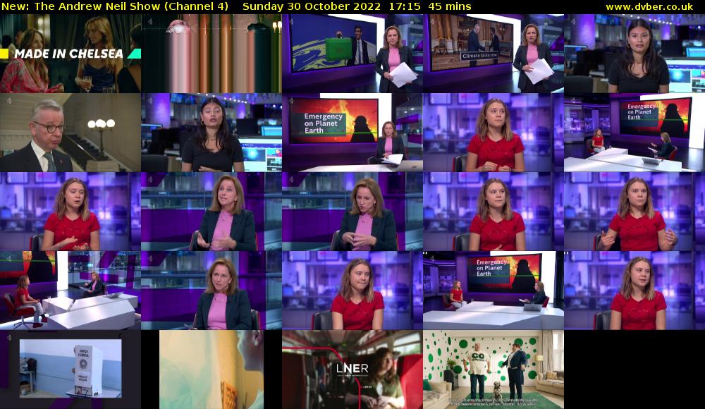 The Andrew Neil Show (Channel 4) Sunday 30 October 2022 17:15 - 18:00