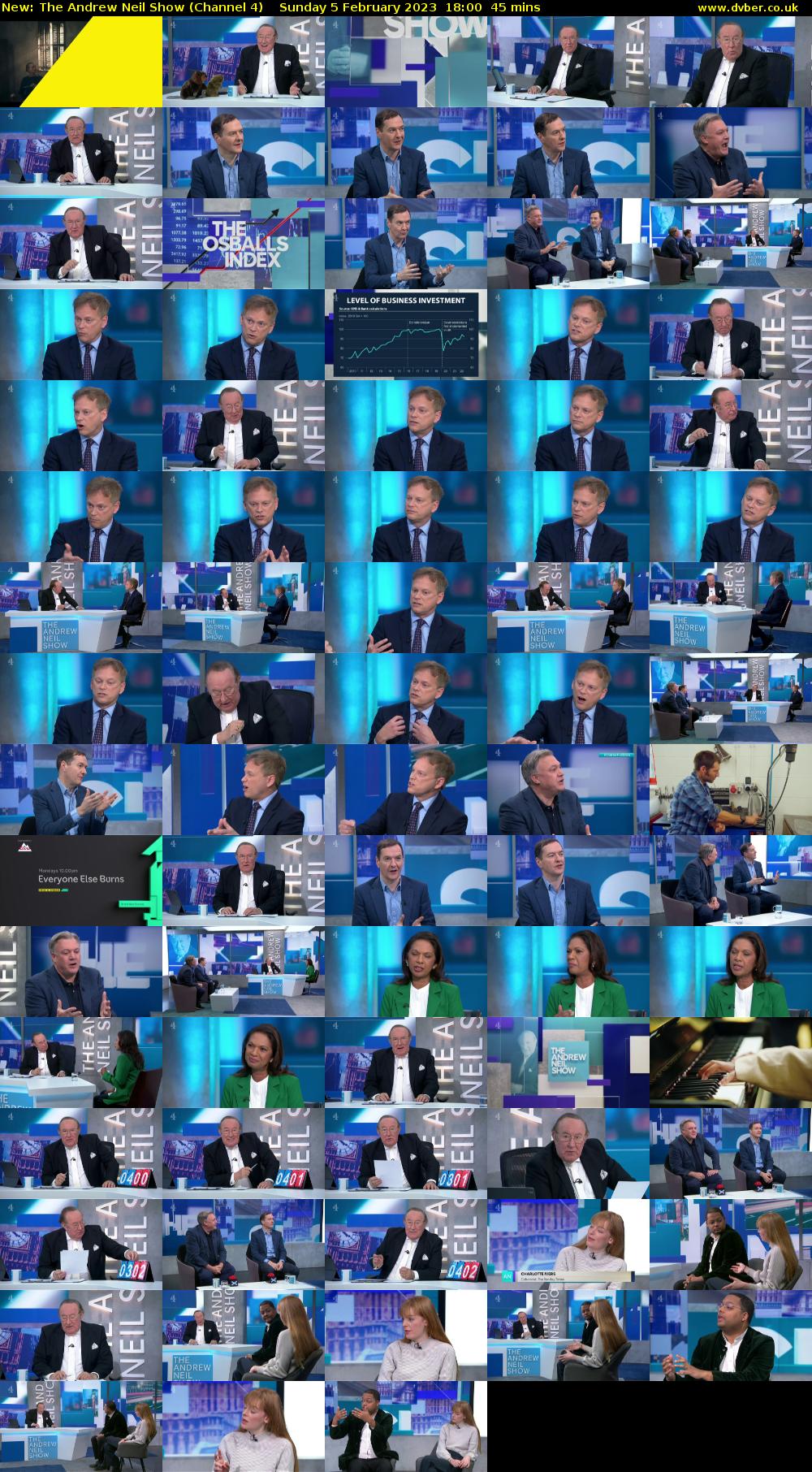 The Andrew Neil Show (Channel 4) Sunday 5 February 2023 18:00 - 18:45
