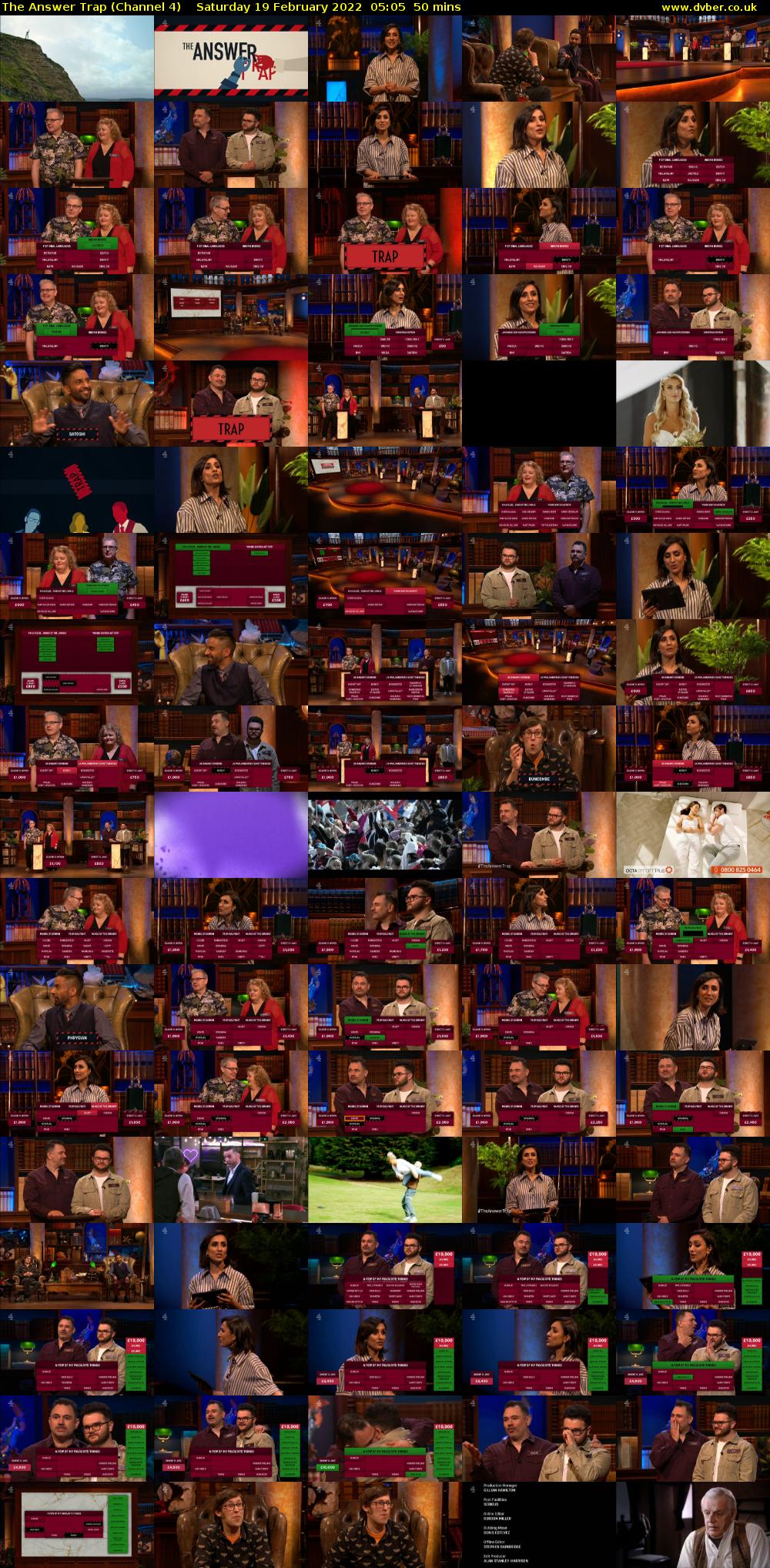 The Answer Trap (Channel 4) Saturday 19 February 2022 05:05 - 05:55