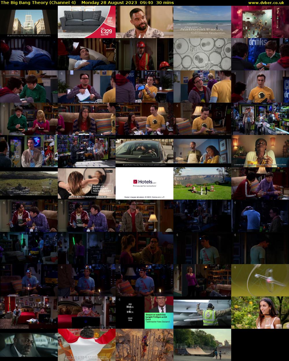 The Big Bang Theory (Channel 4) Monday 28 August 2023 09:40 - 10:10