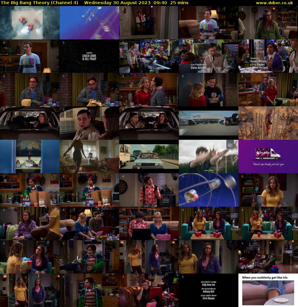 The Big Bang Theory (Channel 4) Wednesday 30 August 2023 09:40 - 10:05