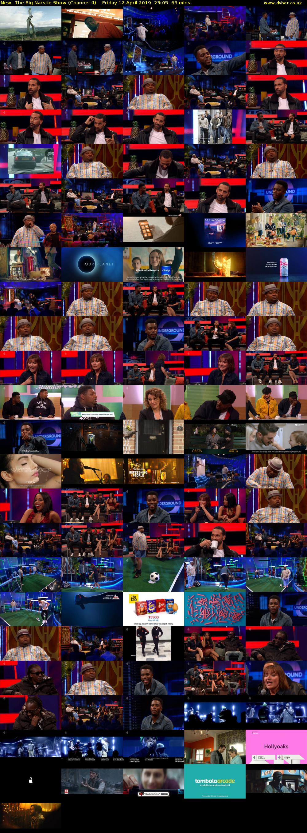 The Big Narstie Show (Channel 4) Friday 12 April 2019 23:05 - 00:10