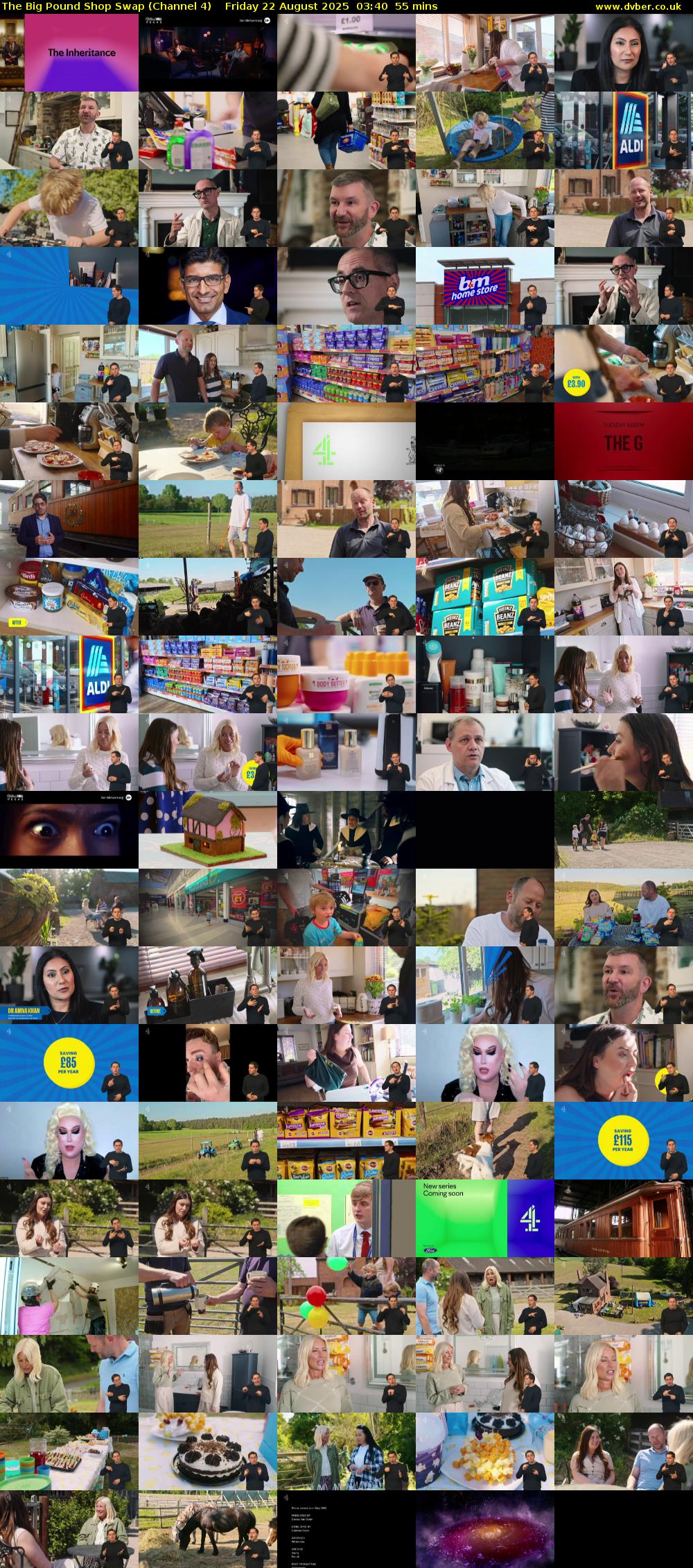 The Big Pound Shop Swap (Channel 4) Friday 22 August 2025 03:40 - 04:35