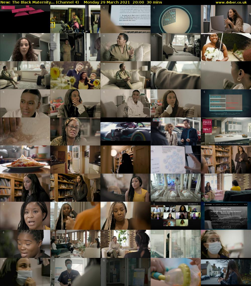 The Black Maternity... (Channel 4) Monday 29 March 2021 20:00 - 20:30