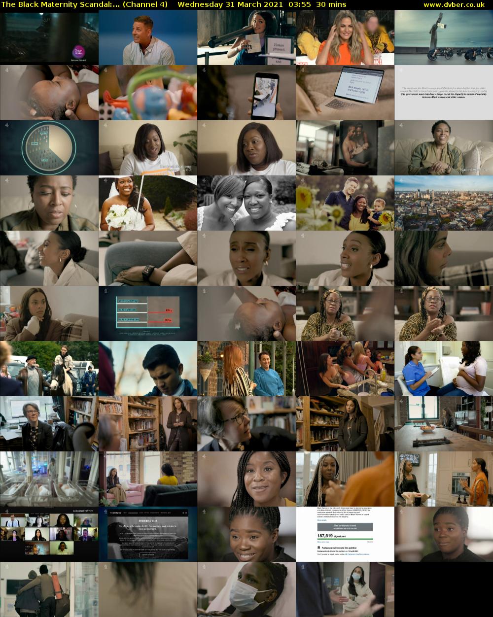The Black Maternity Scandal:... (Channel 4) Wednesday 31 March 2021 03:55 - 04:25