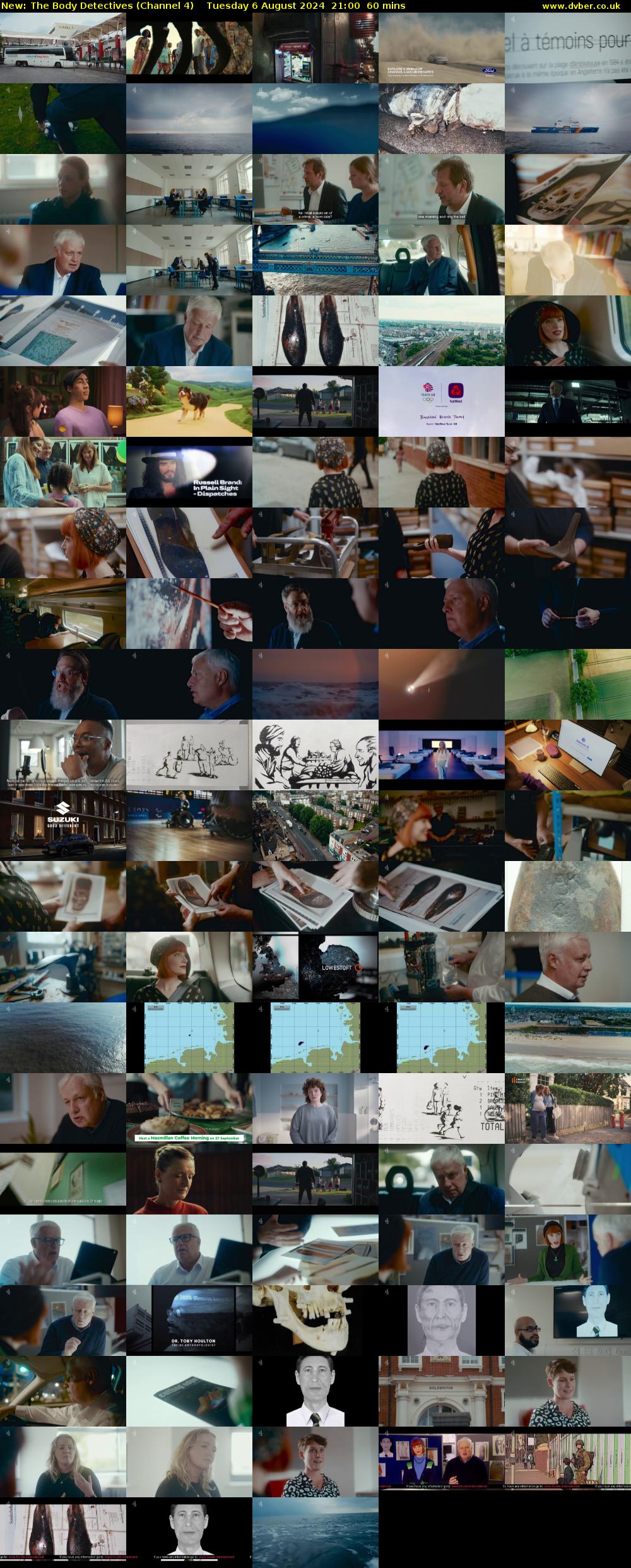 The Body Detectives (Channel 4) Tuesday 6 August 2024 21:00 - 22:00