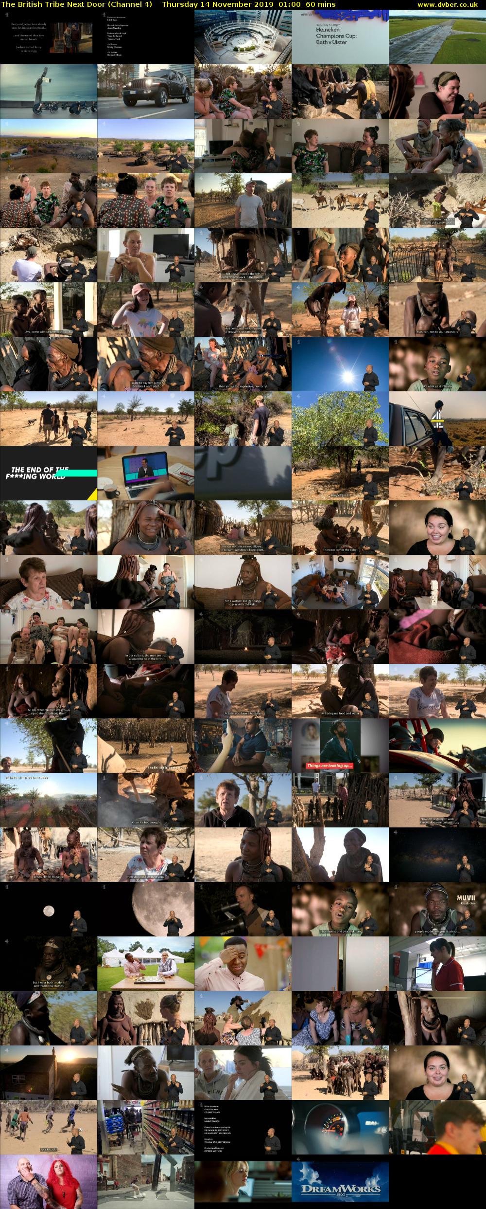 The British Tribe Next Door (Channel 4) Thursday 14 November 2019 01:00 - 02:00