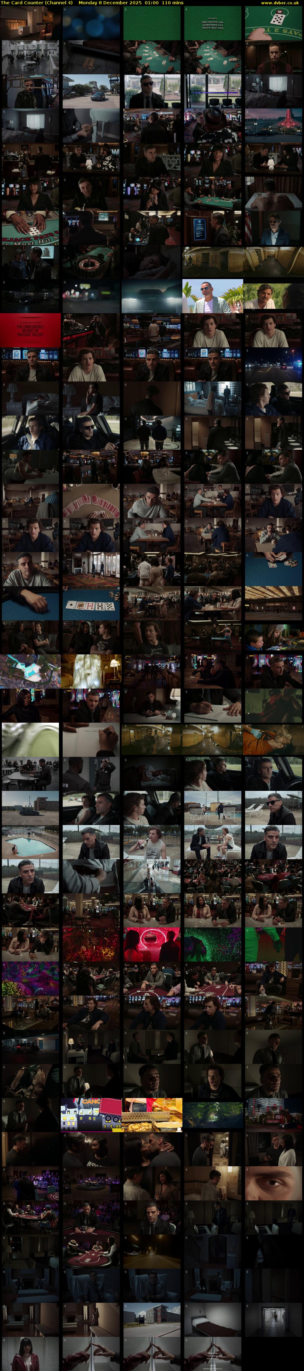 The Card Counter (Channel 4) Monday 8 December 2025 01:00 - 02:50