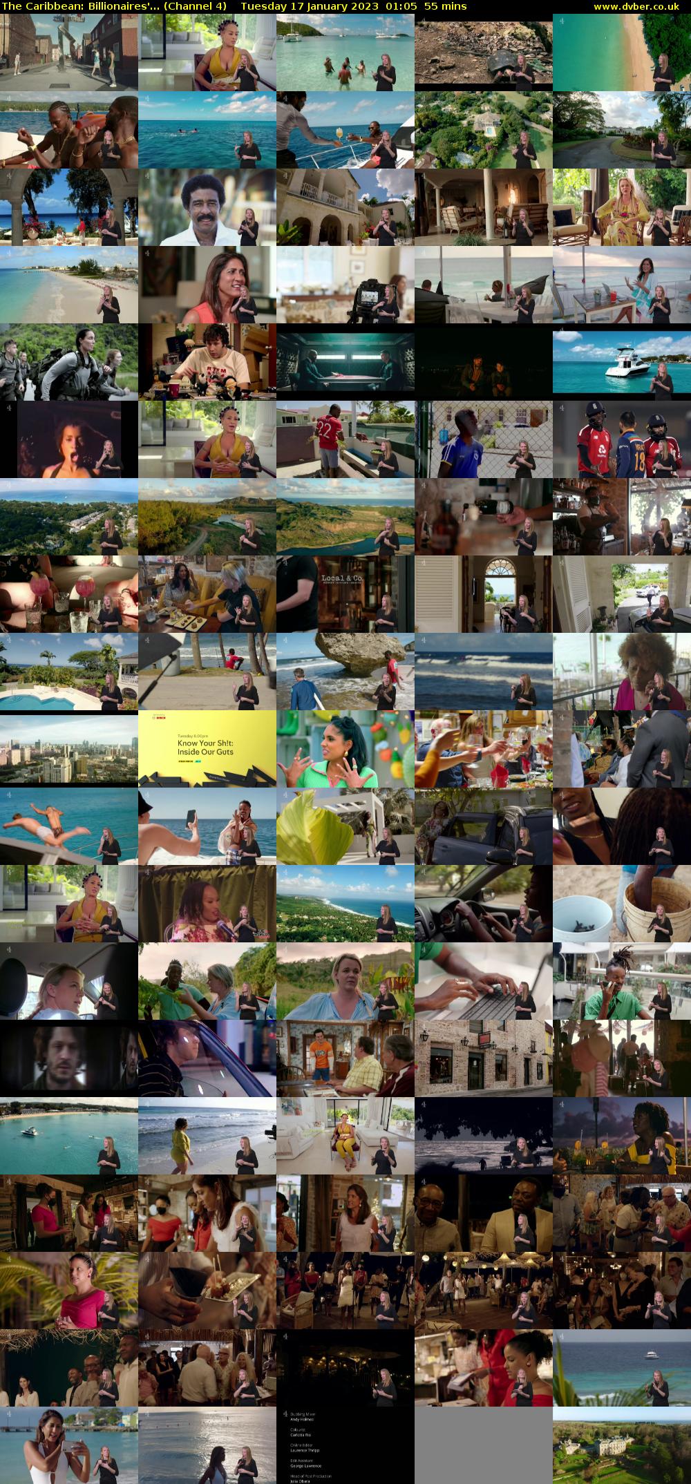 The Caribbean: Billionaires'... (Channel 4) Tuesday 17 January 2023 01:05 - 02:00