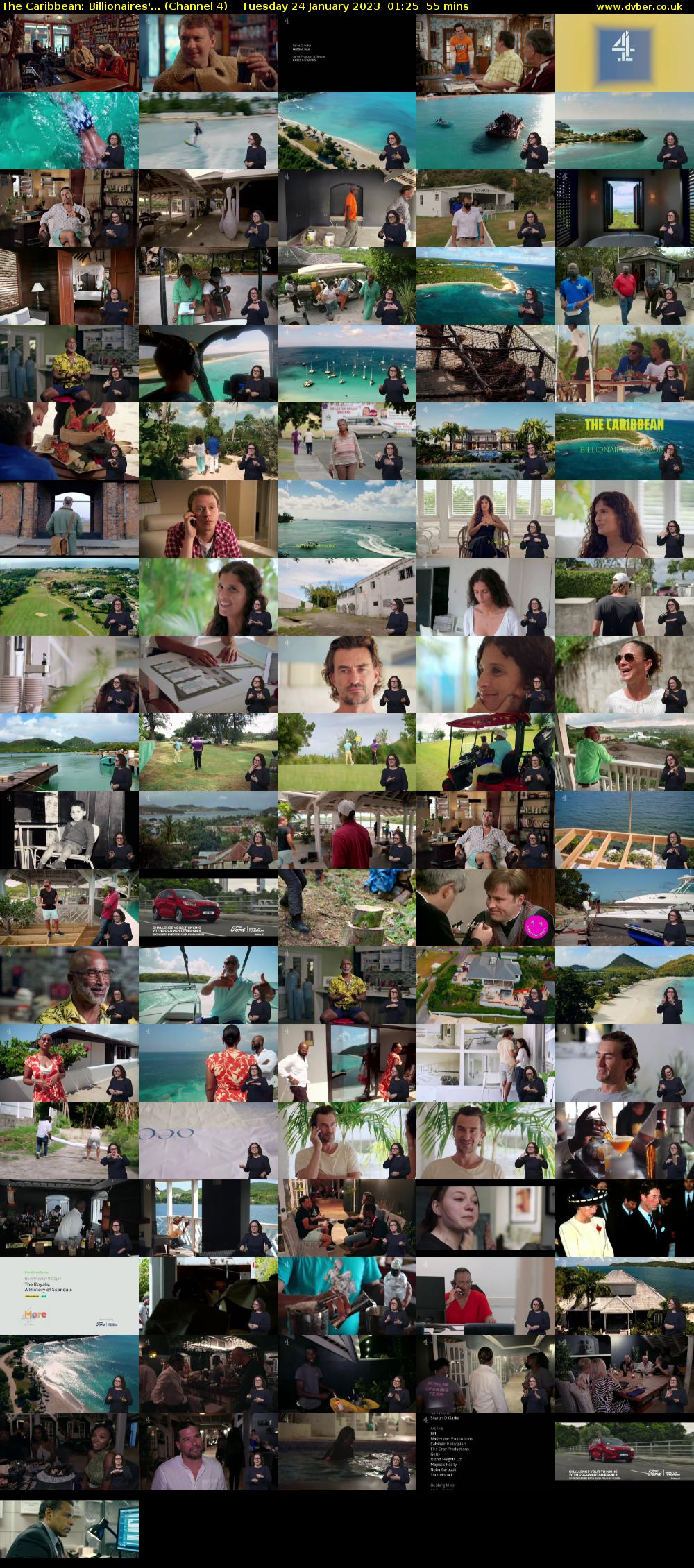 The Caribbean: Billionaires'... (Channel 4) Tuesday 24 January 2023 01:25 - 02:20