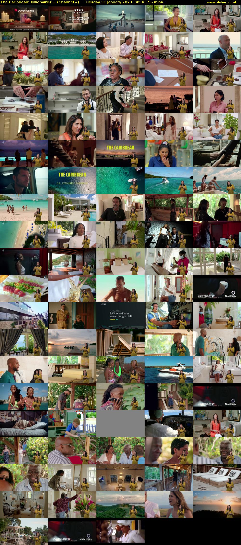 The Caribbean: Billionaires'... (Channel 4) Tuesday 31 January 2023 00:30 - 01:25
