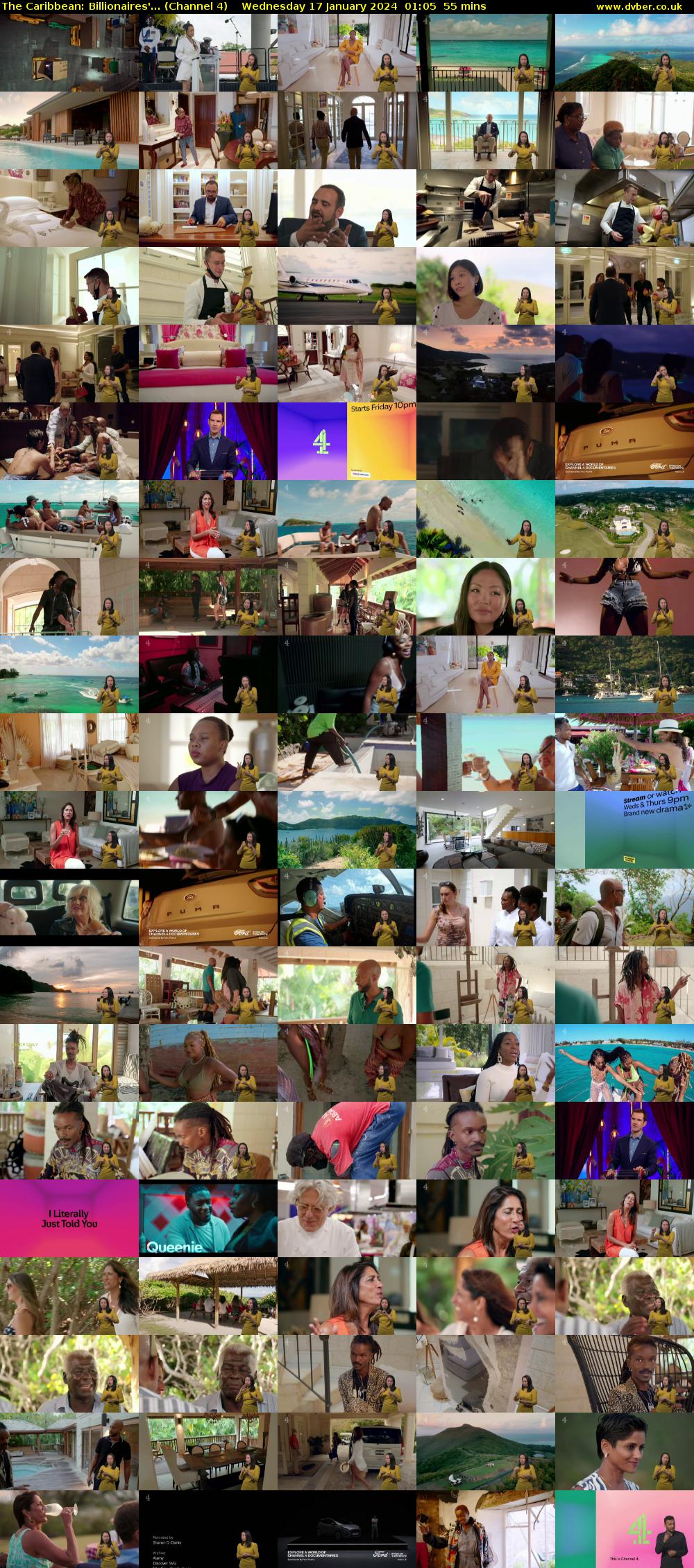 The Caribbean: Billionaires'... (Channel 4) Wednesday 17 January 2024 01:05 - 02:00