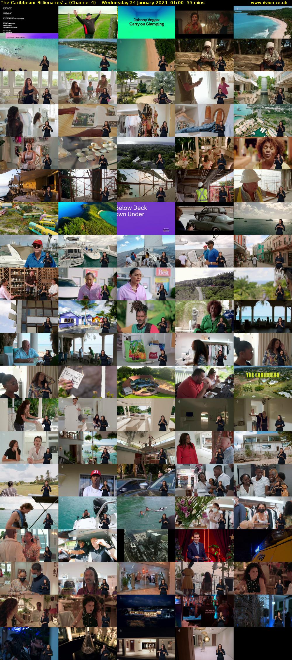 The Caribbean: Billionaires'... (Channel 4) Wednesday 24 January 2024 01:00 - 01:55