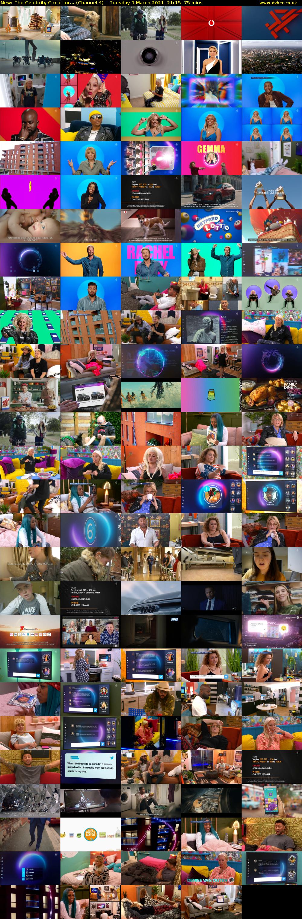 The Celebrity Circle for... (Channel 4) Tuesday 9 March 2021 21:15 - 22:30
