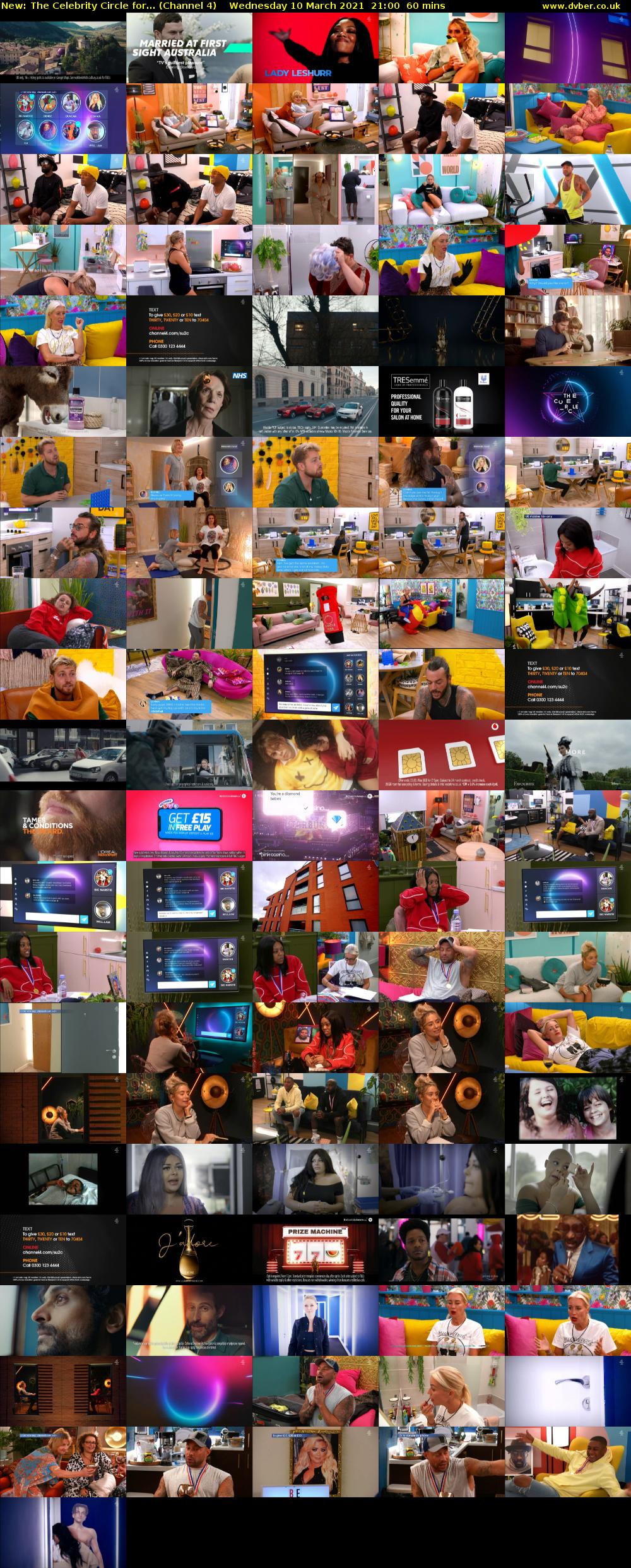 The Celebrity Circle for... (Channel 4) Wednesday 10 March 2021 21:00 - 22:00