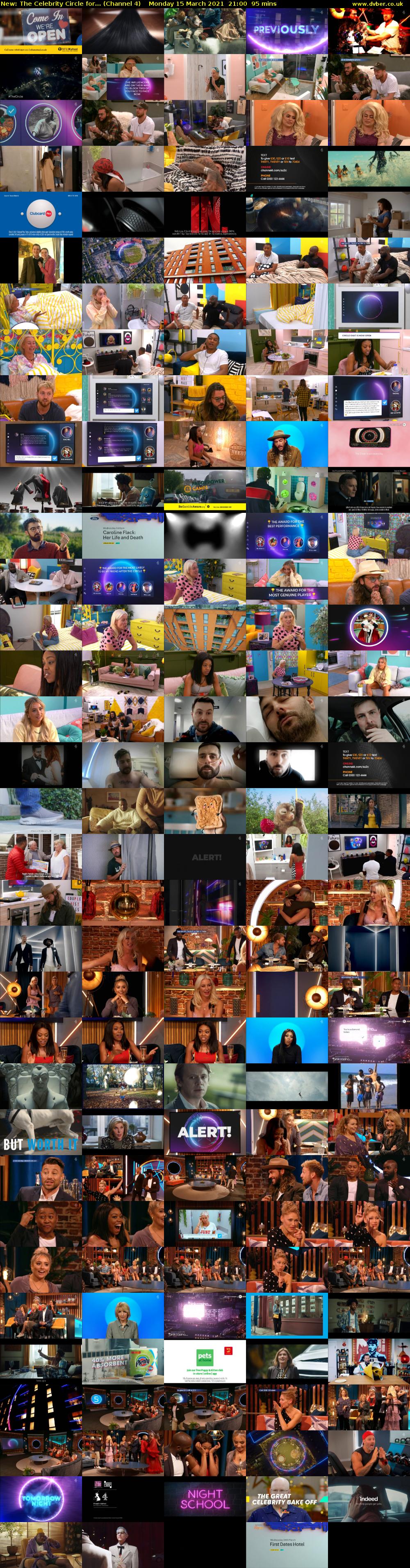 The Celebrity Circle for... (Channel 4) Monday 15 March 2021 21:00 - 22:35