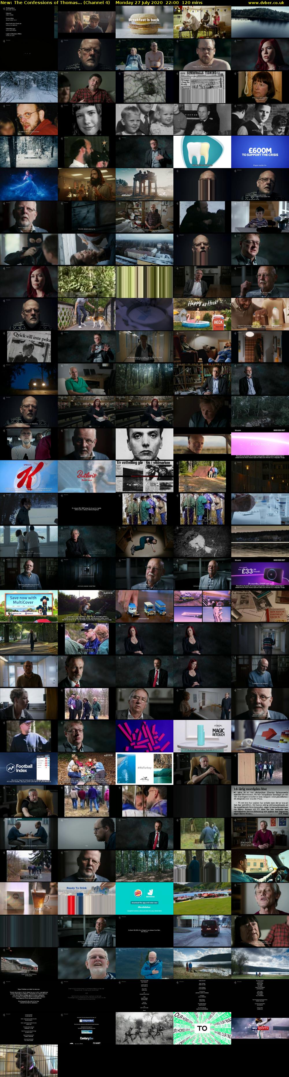 The Confessions of Thomas... (Channel 4) Monday 27 July 2020 22:00 - 00:00