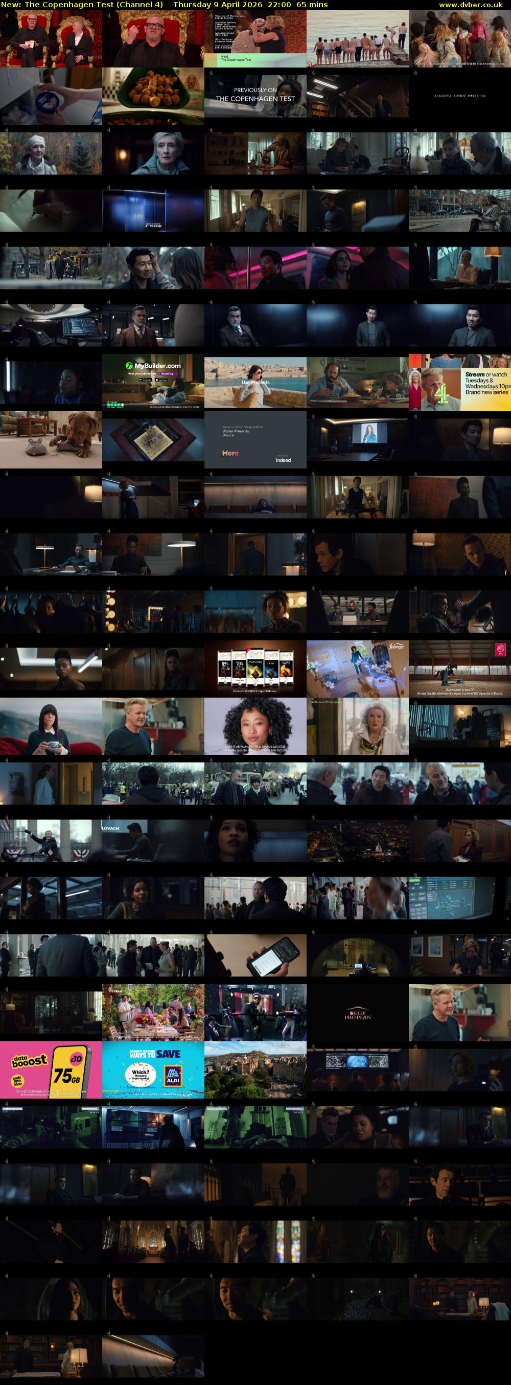 The Copenhagen Test (Channel 4) Thursday 9 April 2026 22:00 - 23:05