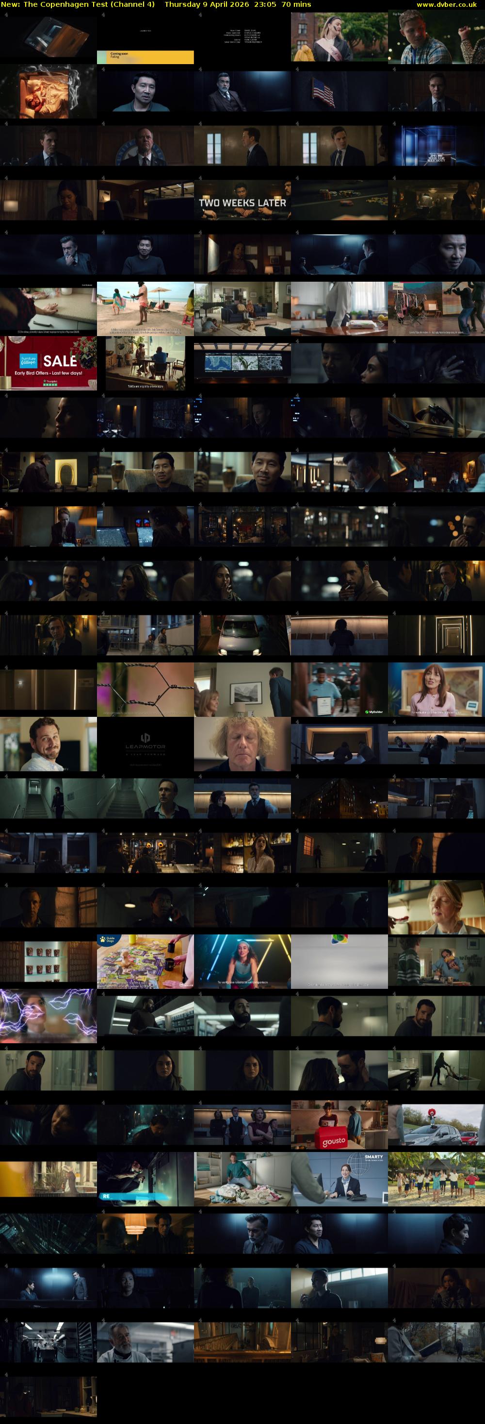 The Copenhagen Test (Channel 4) Thursday 9 April 2026 23:05 - 00:15