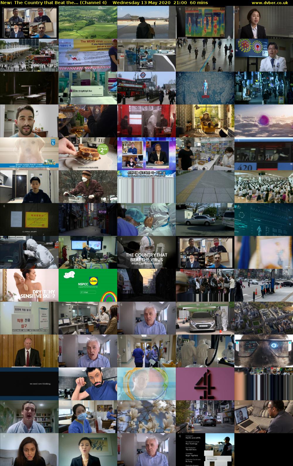 The Country that Beat the... (Channel 4) Wednesday 13 May 2020 21:00 - 22:00