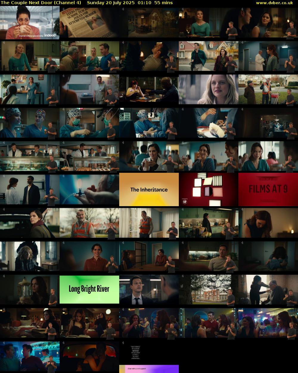 The Couple Next Door (Channel 4) Sunday 20 July 2025 01:10 - 02:05