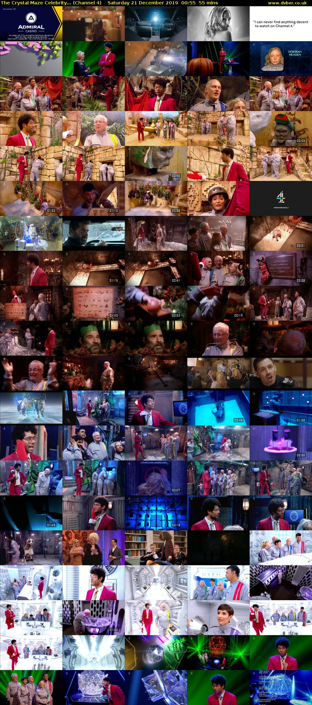 The Crystal Maze Celebrity... (Channel 4) Saturday 21 December 2019 00:55 - 01:50
