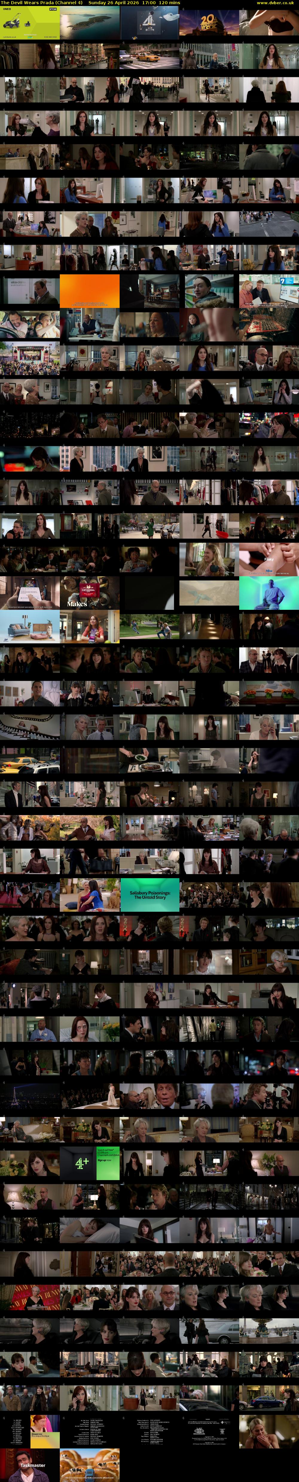 The Devil Wears Prada (Channel 4) Sunday 26 April 2026 17:00 - 19:00