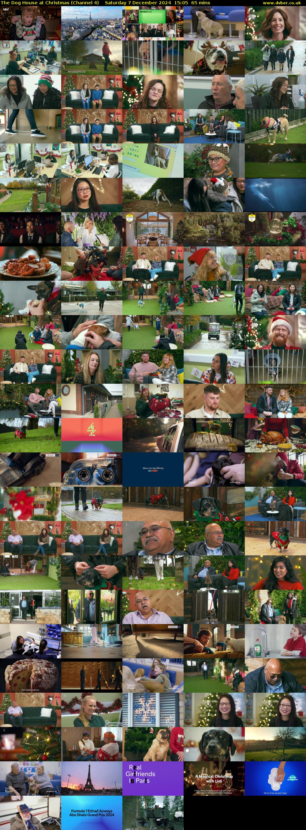 The Dog House at Christmas (Channel 4) Saturday 7 December 2024 15:05 - 16:10