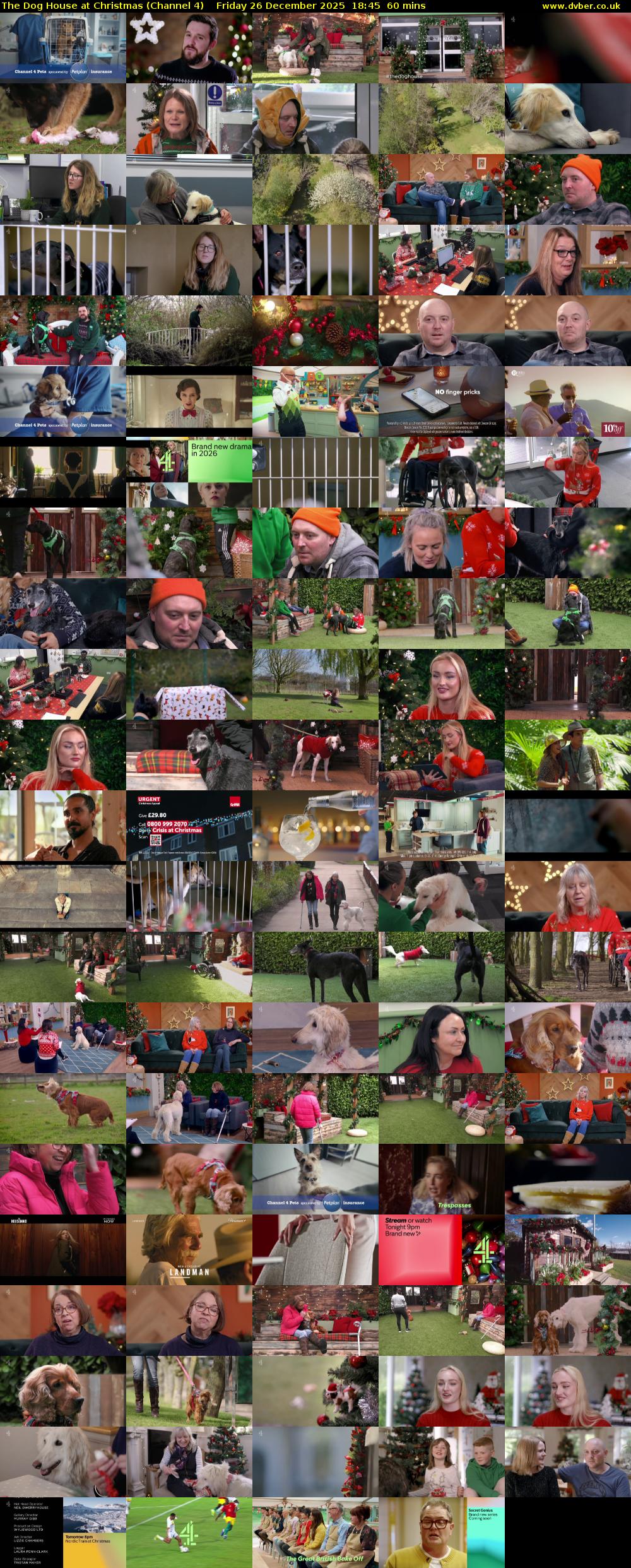 The Dog House at Christmas (Channel 4) Friday 26 December 2025 18:45 - 19:45
