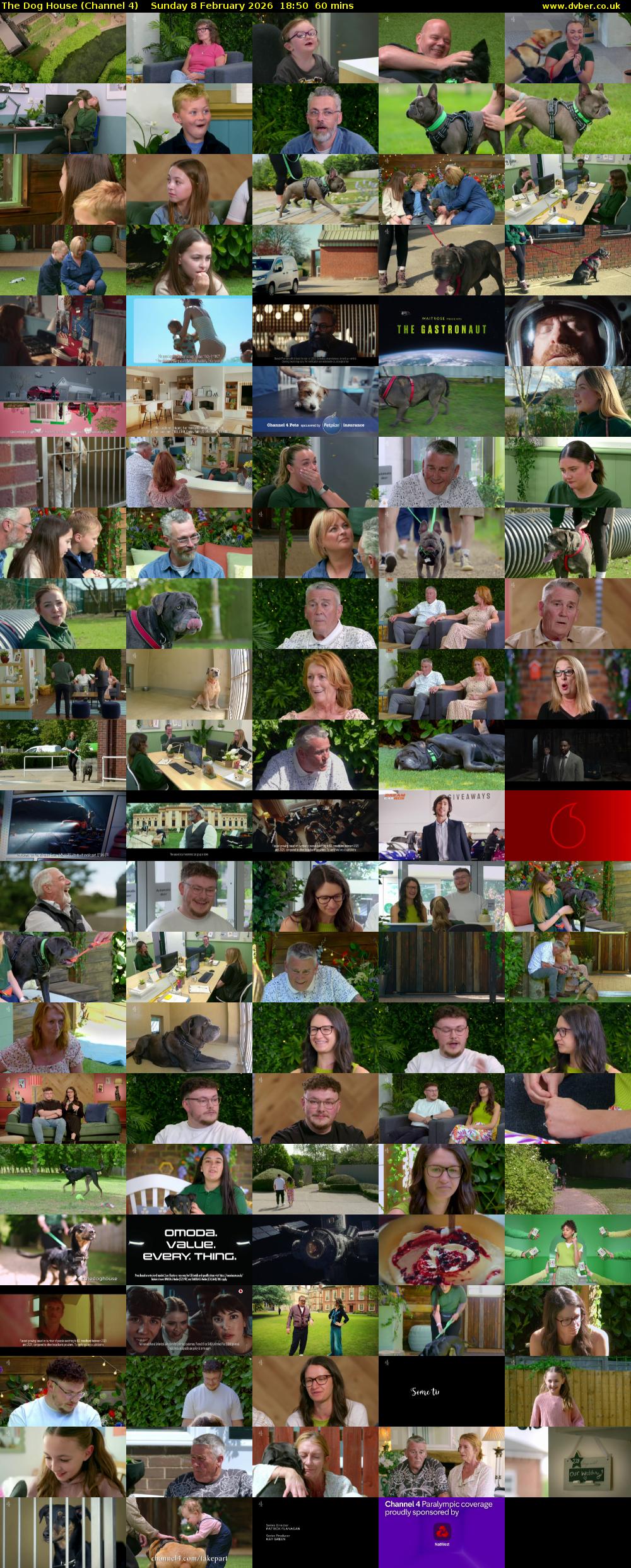 The Dog House (Channel 4) Sunday 8 February 2026 18:50 - 19:50