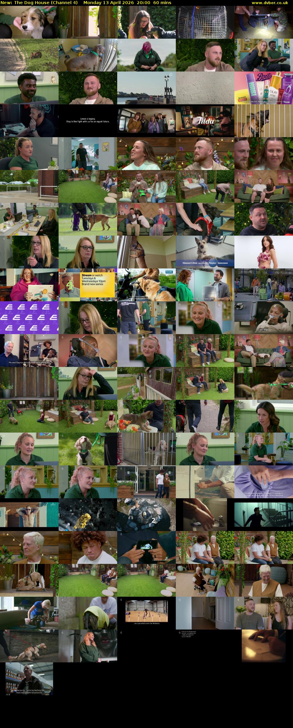 The Dog House (Channel 4) Monday 13 April 2026 20:00 - 21:00