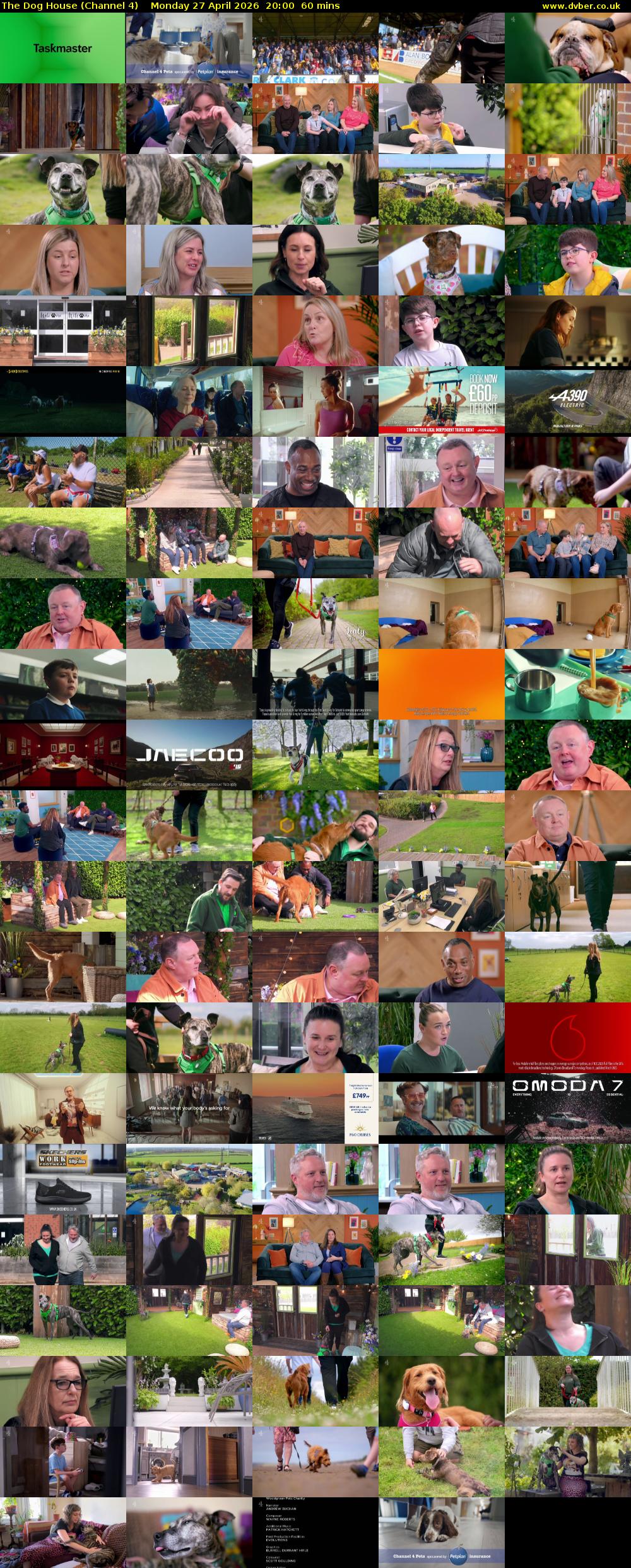 The Dog House (Channel 4) Monday 27 April 2026 20:00 - 21:00
