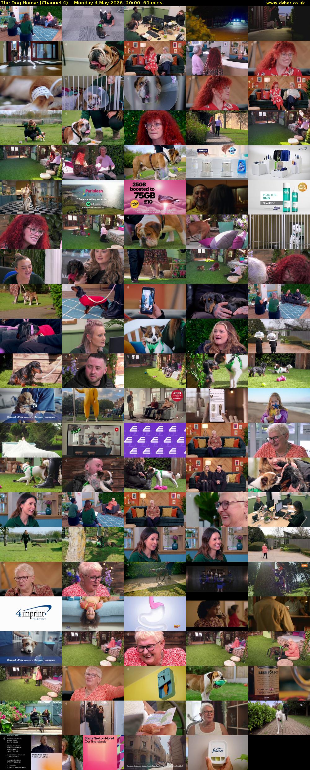 The Dog House (Channel 4) Monday 4 May 2026 20:00 - 21:00