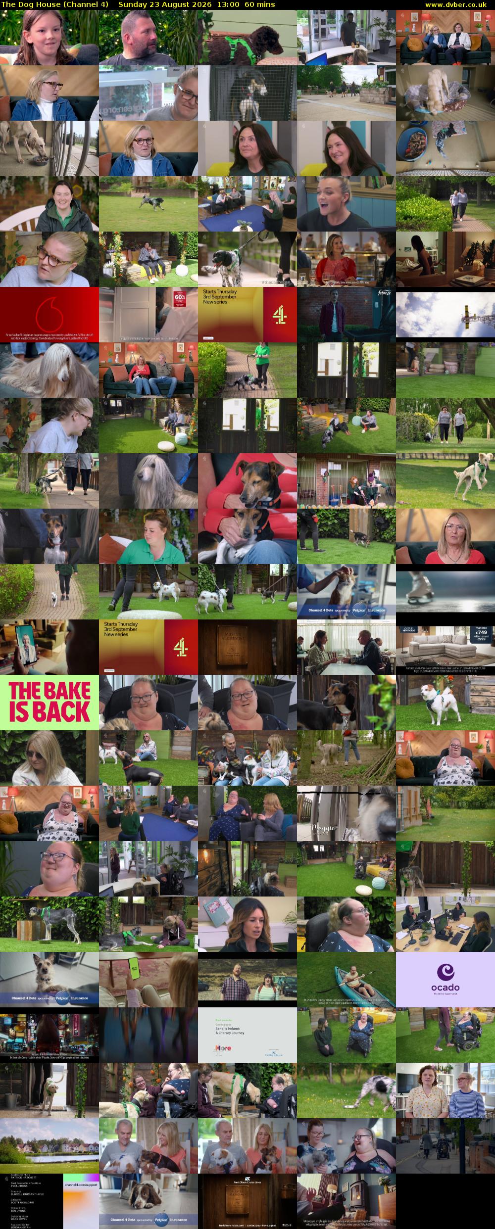 The Dog House (Channel 4) Sunday 23 August 2026 13:00 - 14:00