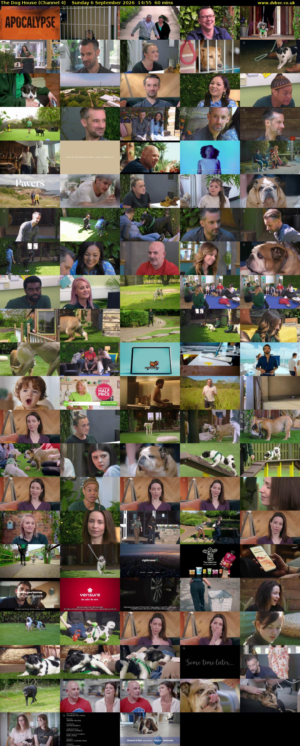 The Dog House (Channel 4) Sunday 6 September 2026 14:55 - 15:55