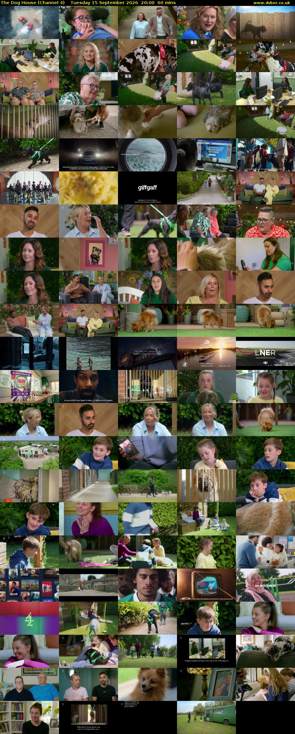 The Dog House (Channel 4) Tuesday 15 September 2026 20:00 - 21:00