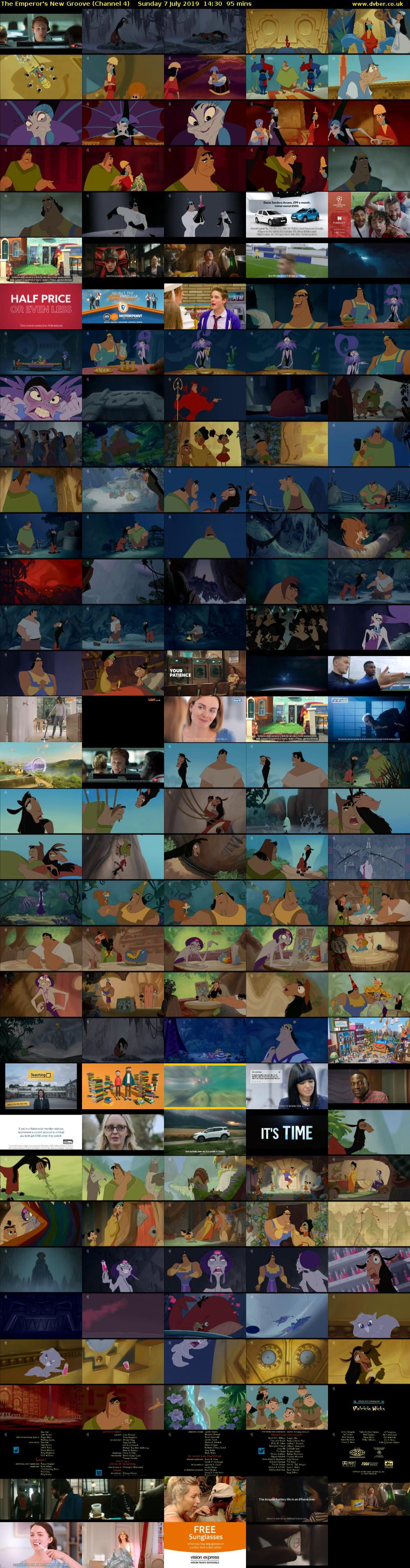 The Emperor's New Groove (Channel 4) Sunday 7 July 2019 14:30 - 16:05
