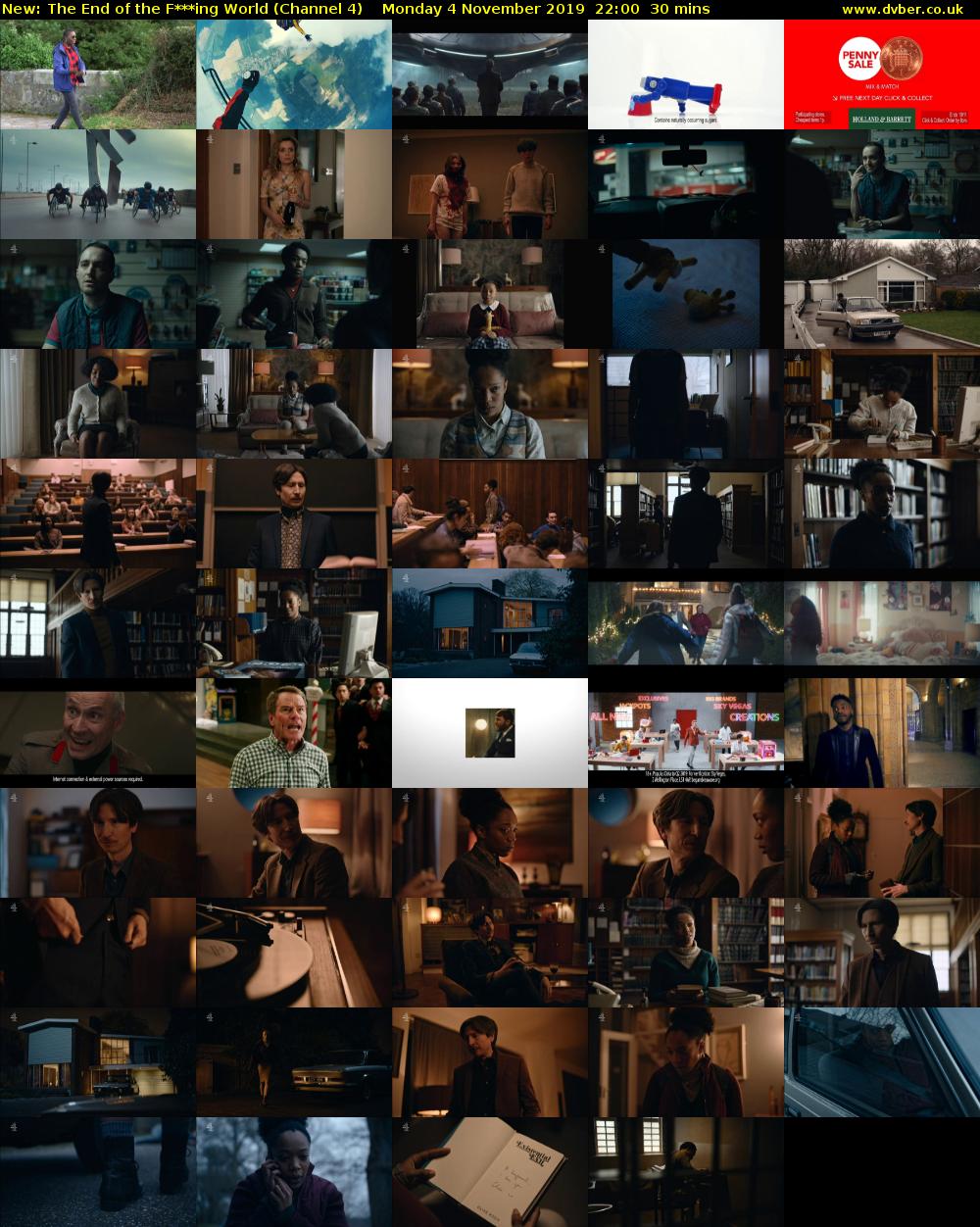 The End of the F***ing World (Channel 4) Monday 4 November 2019 22:00 - 22:30