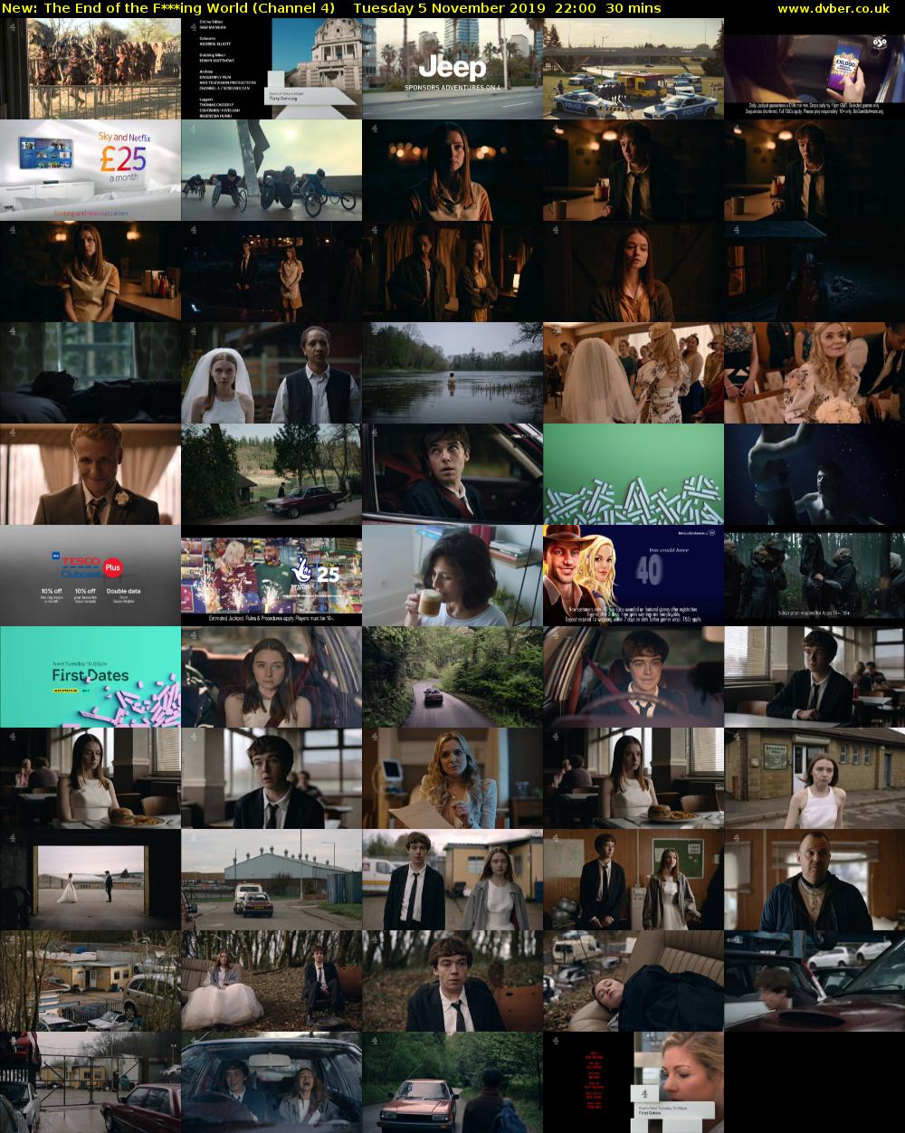 The End of the F***ing World (Channel 4) Tuesday 5 November 2019 22:00 - 22:30