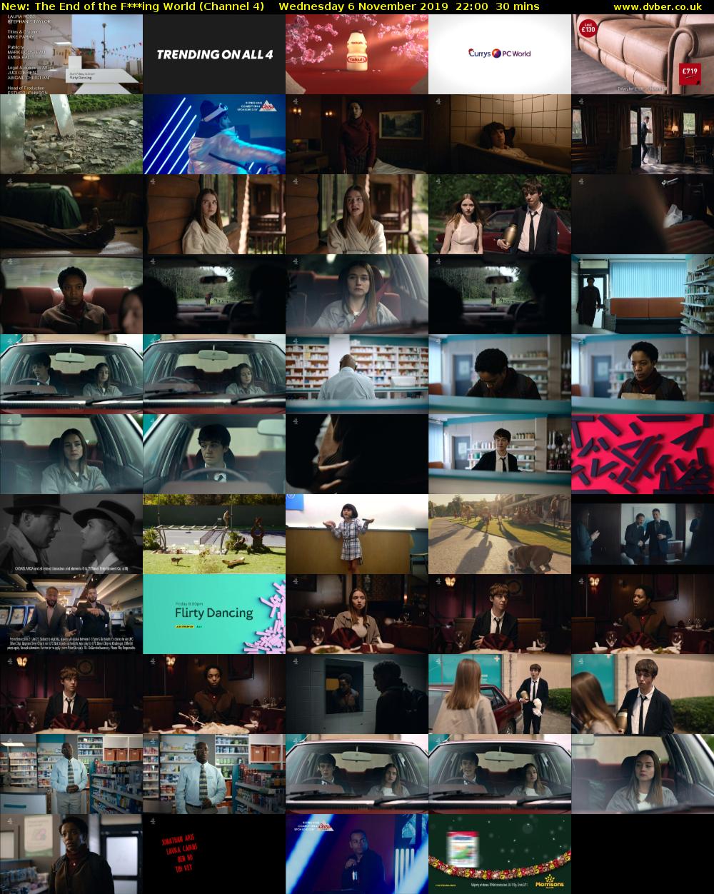 The End of the F***ing World (Channel 4) Wednesday 6 November 2019 22:00 - 22:30